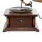 Copper Wood and Metal Vintage Gramophone, 28" x 18" x 16"